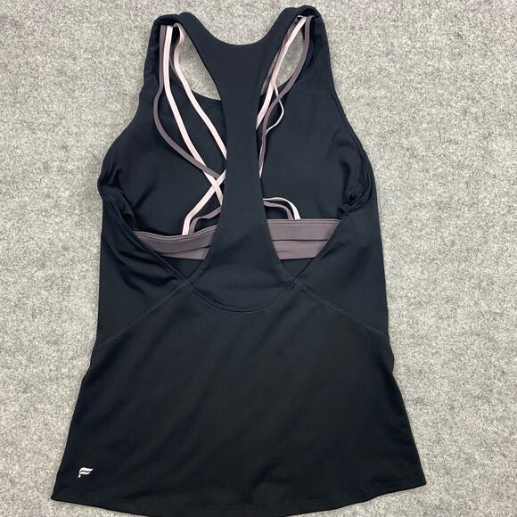 Fabletics tank top women’s‎ XS Boost Built-In Bra Moisture-Wicking racer lace - Picture 2 of 8